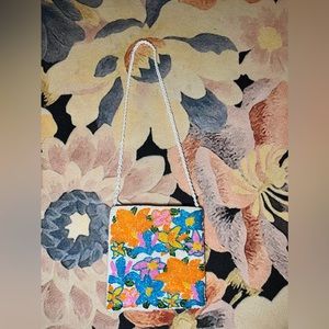 Beaded Mini Floral Bag